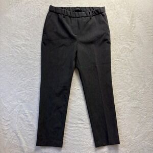Talbots Pants Women Sz 10 Petite Gray Cambridge Career Dress Ankle Cropped
